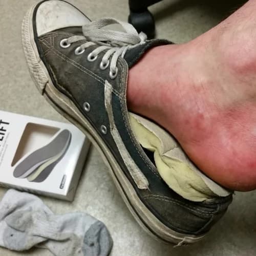 Problemi scarpe rialzanti tradizionali